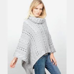 🍂Anthropologie Wooden Ships Poncho Sweater